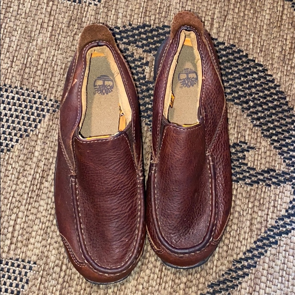 Boys timberland slip on’s boots